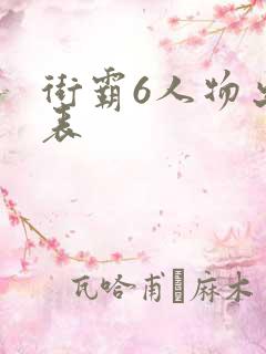 街霸6人物出招表