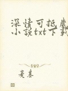 深情可抵岁月长小说txt下载