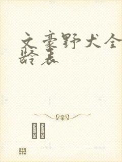 文豪野犬全员年龄表