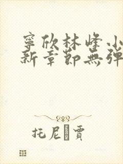 宁欣林峰小说最新章节无弹窗阅读