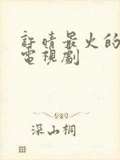 许晴最火的十部电视剧