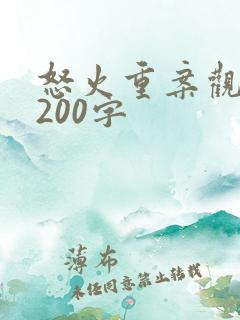 怒火重案观后感200字