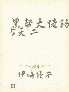 黑帮大佬的365天二