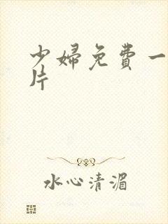 少妇免费一级淫片