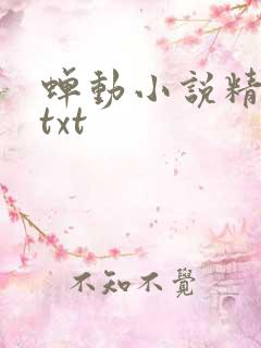 蝉动小说精校版txt