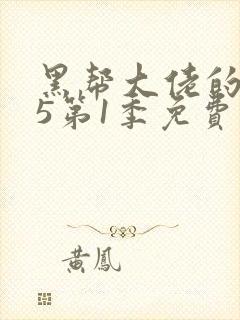 黑帮大佬的365第1季免费观看全集