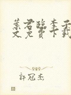 叶君临李子染全文免费下载