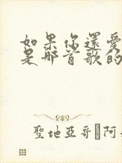 如果你还爱着我是哪首歌的歌词