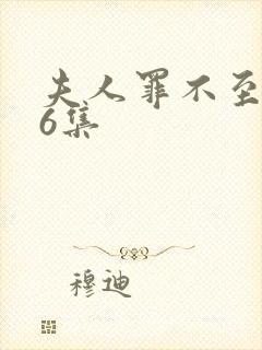 夫人罪不至死46集