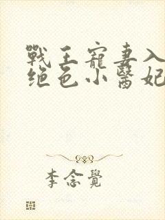 战王宠妻入骨:绝色小医妃