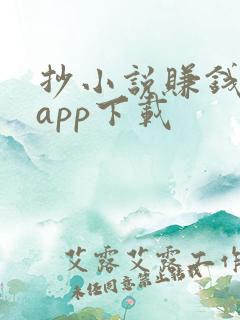 抄小说赚钱软件app下载