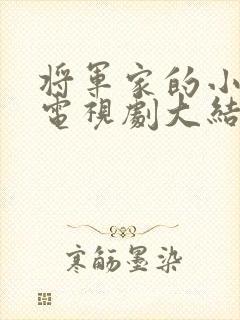 将军家的小娘子电视剧大结局