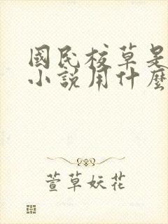 国民校草是女生小说用什么app可以免费