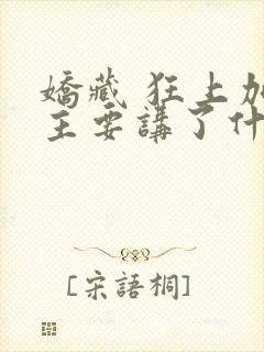 娇藏 狂上加狂主要讲了什么