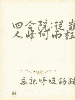 四合院:从巅峰人峰何雨柱小说