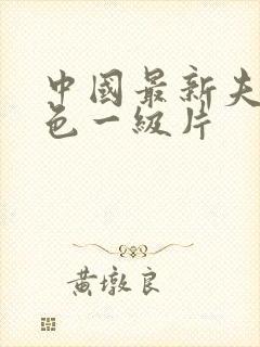 中国最新夫妻黄色一级片