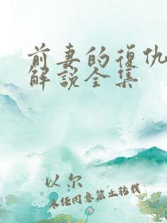 前妻的复仇日剧解说全集