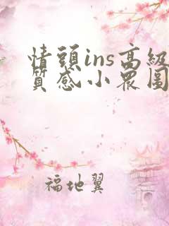 情头ins高级质感小众图集