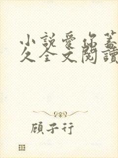 小说爱你蓄谋已久全文阅读免费