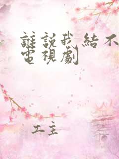 谁说我结不了婚电视剧