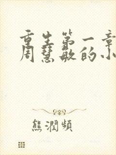 重生第一章推倒周慧敏的小说