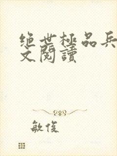 绝世极品兵王全文阅读