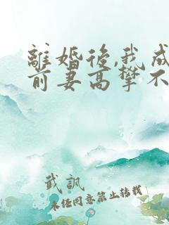 离婚后,我成了前妻高攀不起的神小说在线