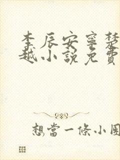 李辰安宁楚楚穿越小说免费阅读