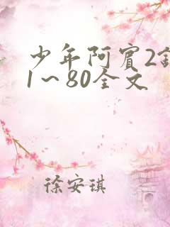 少年阿宾2钰慧1～80全文