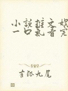 小说推文娱乐圈一口气看完