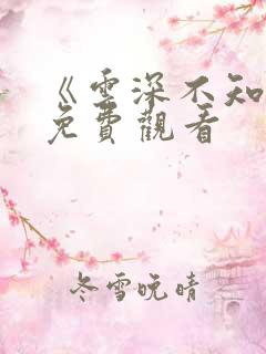 《云深不知梦》免费观看