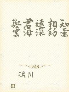 与君远相知不道云海深的意思