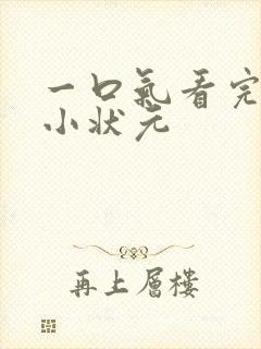 一口气看完寒门小状元