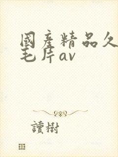 国产精品久久久毛片av