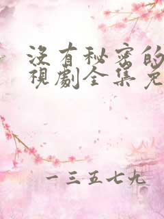 没有秘密的你电视剧全集免费观看