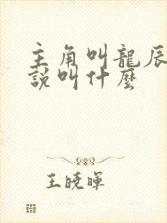 主角叫龙辰的小说叫什么