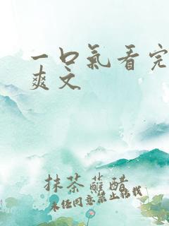 一口气看完修仙爽文