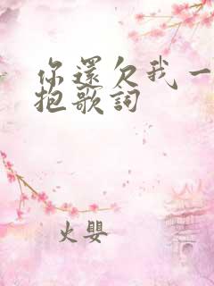 你还欠我一个拥抱歌词