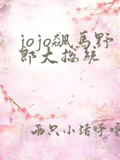 jojo飙马野郎大总统