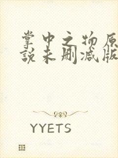 掌中之物原著小说未删减版