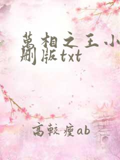 万相之王小说未删版txt