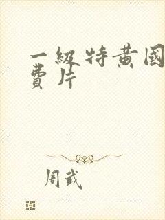 一级特黄国产免费片