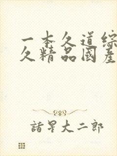 一本久道综合久久精品国产成人