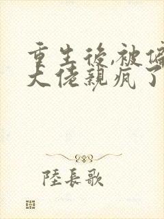 重生后,被偏执大佬亲疯了