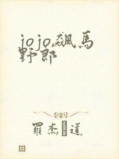 jojo,飙马野郎