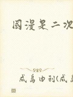 国漫是二次元吗