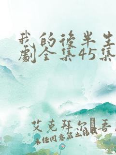 我的后半生电视剧全集45集