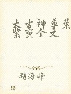 太古神尊叶风叶紫灵全文