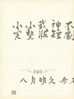 小小武神不好惹完整版短剧