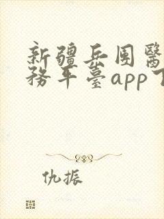 新疆兵团医保服务平台app下载安装